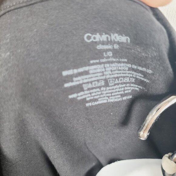 Calvin Klein Men's Black Classic Fit Short Sleeve Casual T-Shirt Size L - Picture 5 of 6